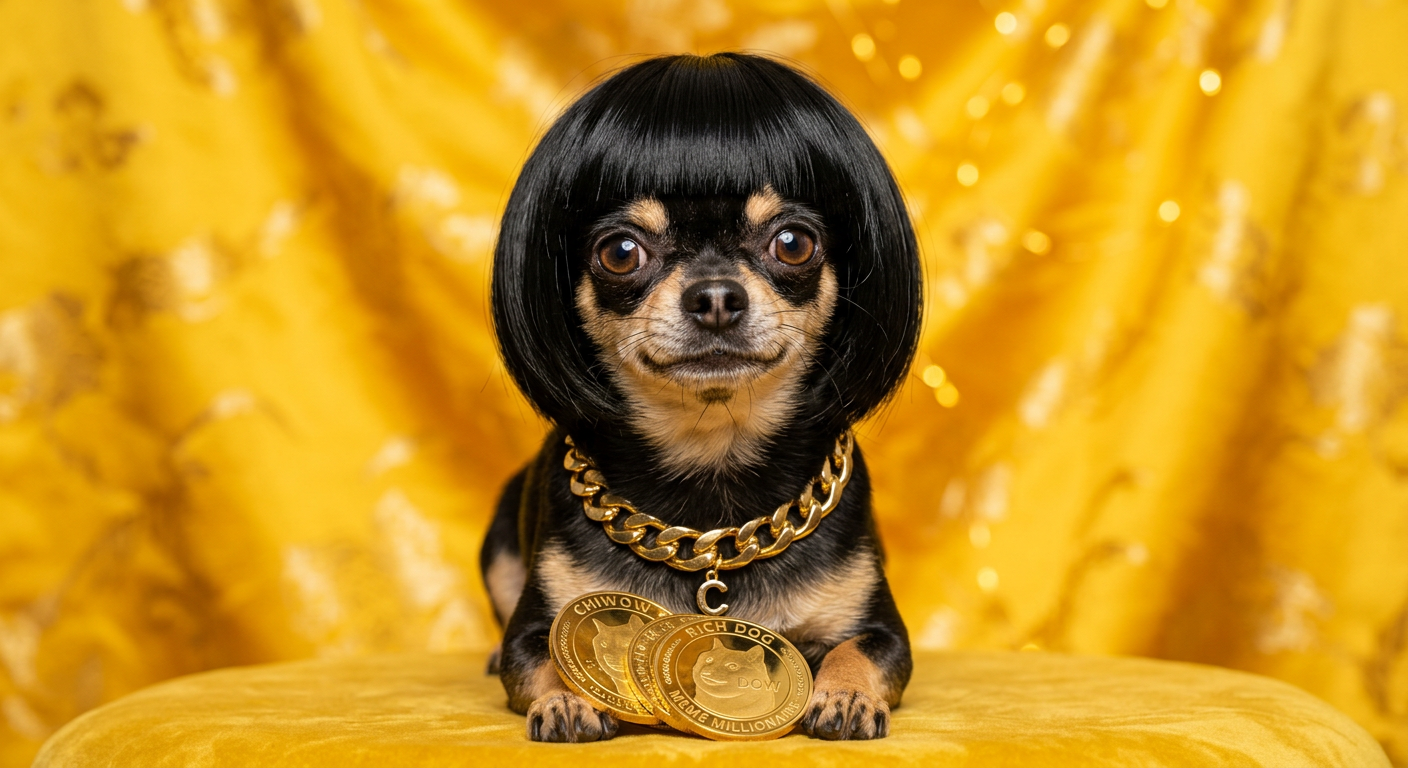 BOBBI holding giant gold coins